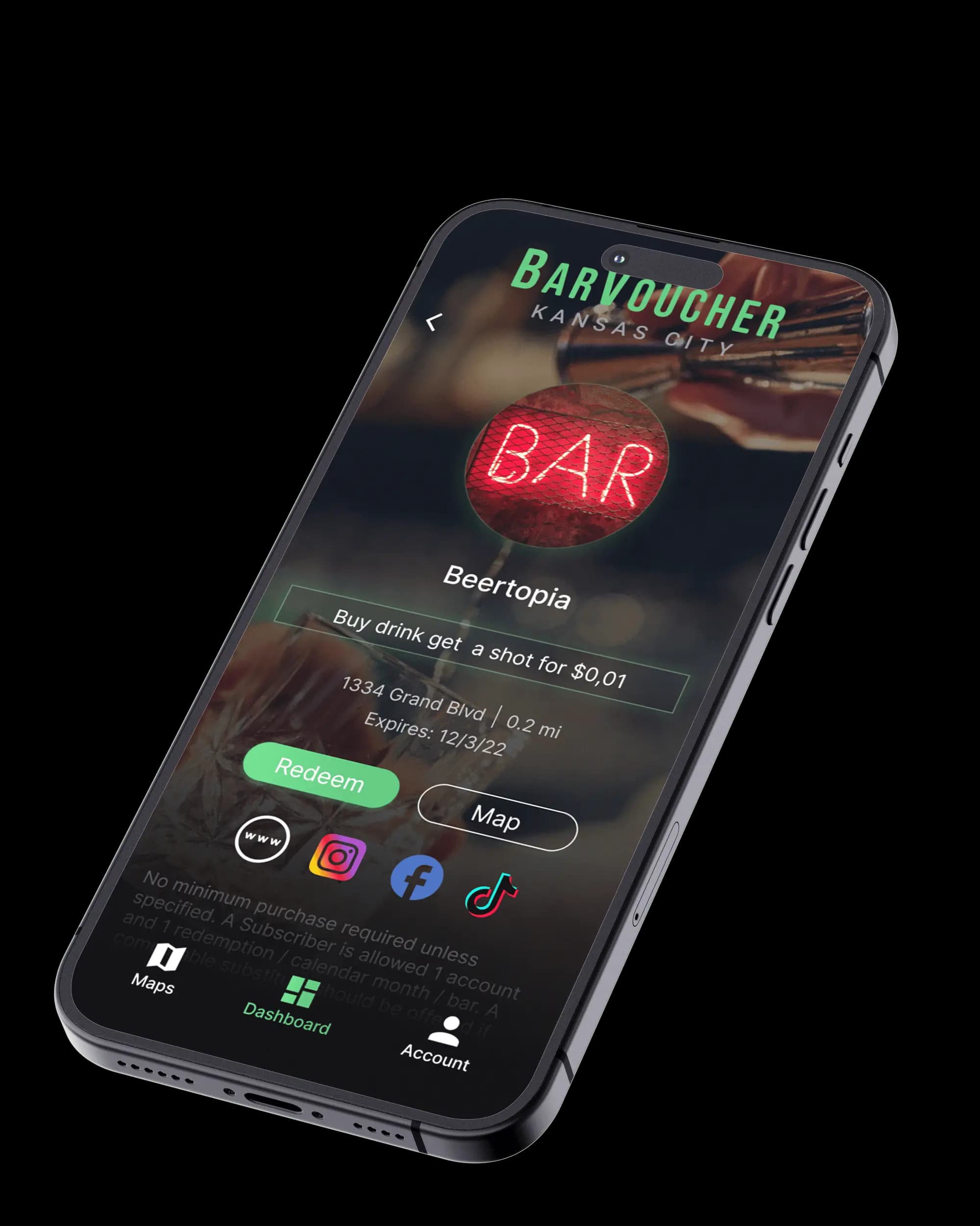 Barvoucher Project Mockup