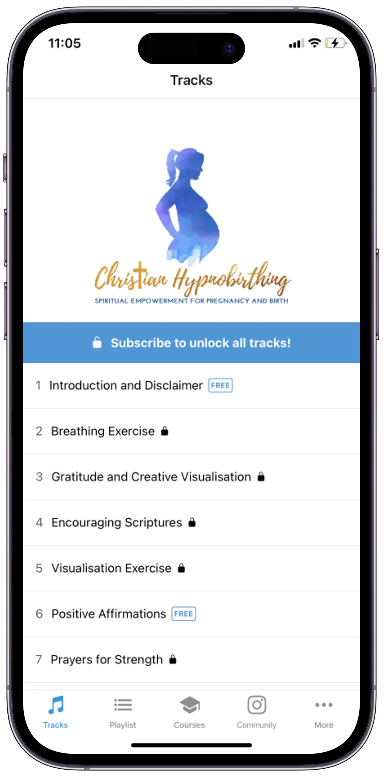 Christian hypnobirth Project Mockup
